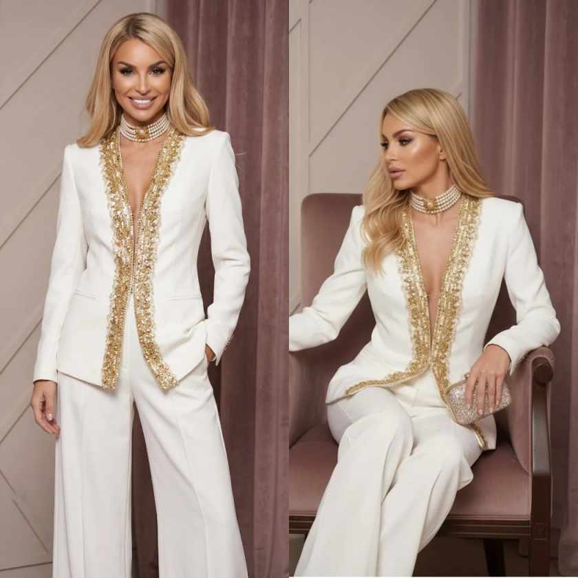 Women Formal Wear For Graduation - 2 Pieces Women Pants Suits Fashion