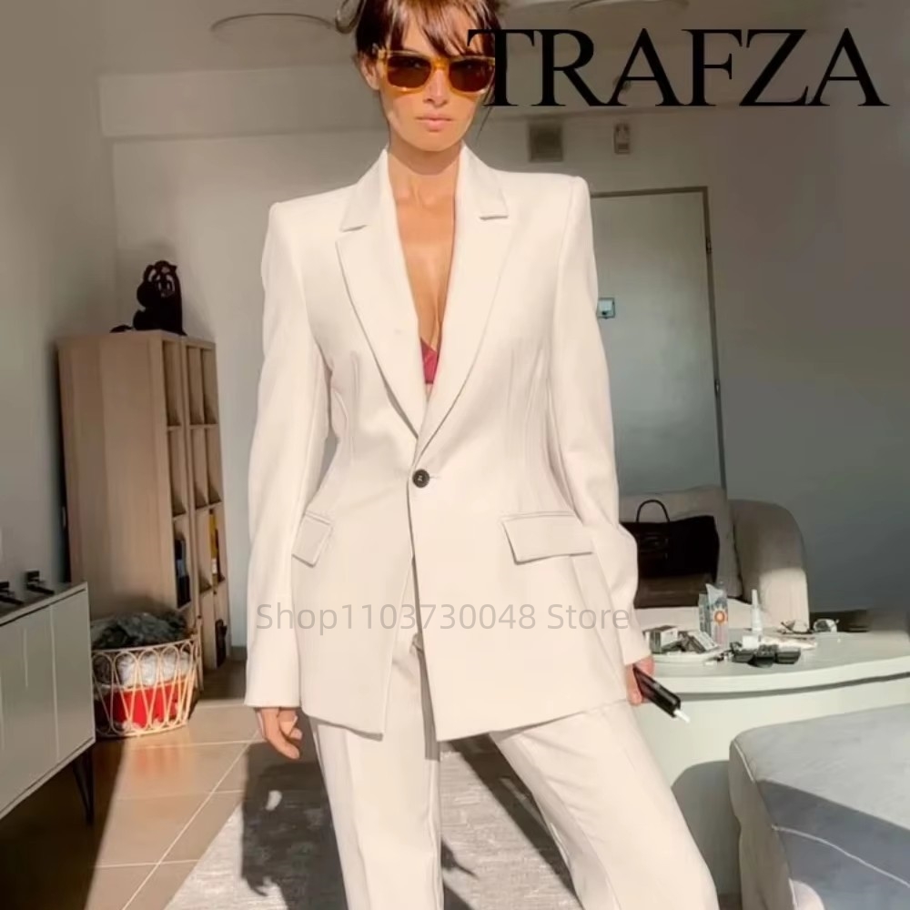 Women Formal Wear Blazer Set - Fashion Office Ladies Blazer and Pants