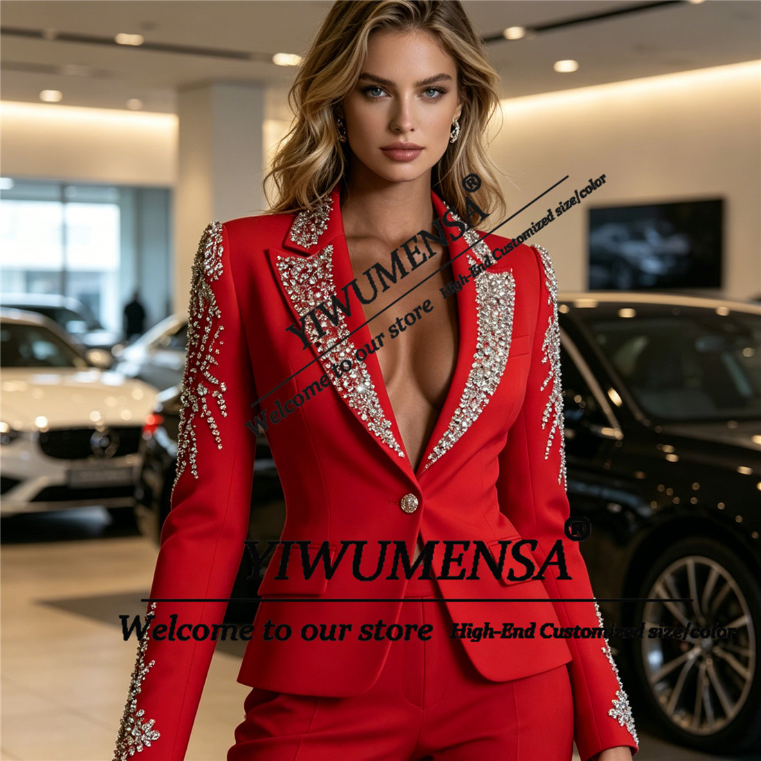 Luxury Women Suits 2 Pieces Se - огляд і ціна Women Formal Wear Blazer Set
