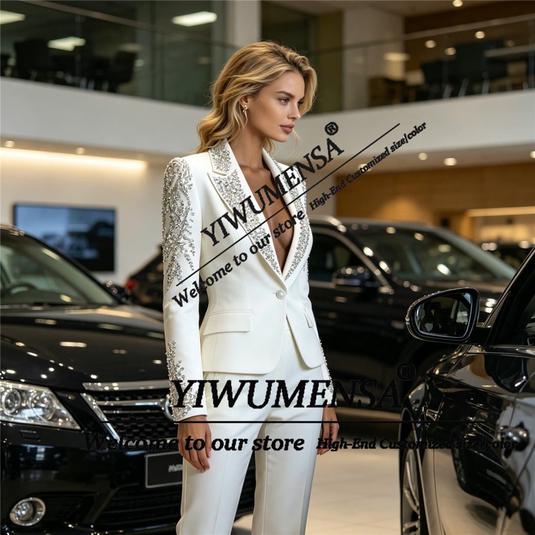 Luxury Women Suits 2 Pieces Se - огляд і ціна Women Formal Wear Blazer Set