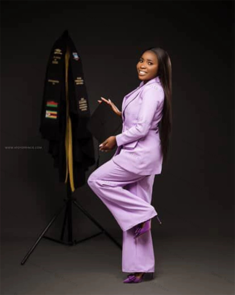 Purple Women Suit Set 2 Piece  - огляд і ціна Women Formal Wear For Graduation