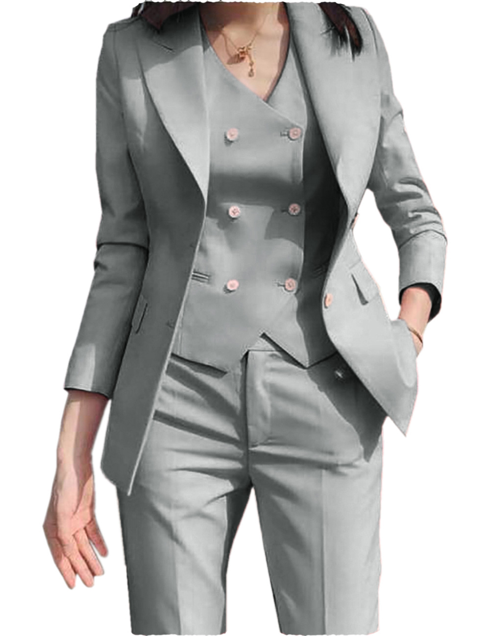 Fall Outfits Suit Jacket Three - огляд і ціна Women Formal Wear Blazer Set