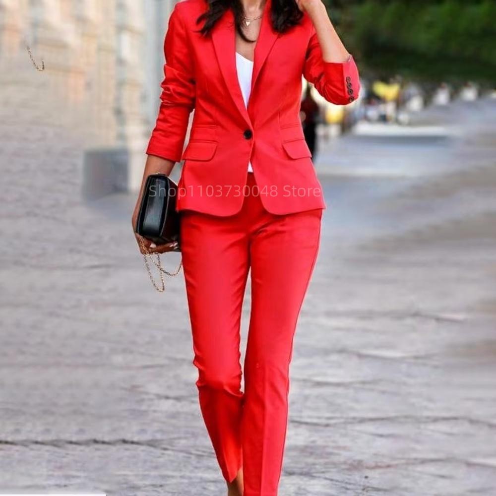 Fashion Office Ladies Blazer a - огляд і ціна Women Formal Wear Blazer Set