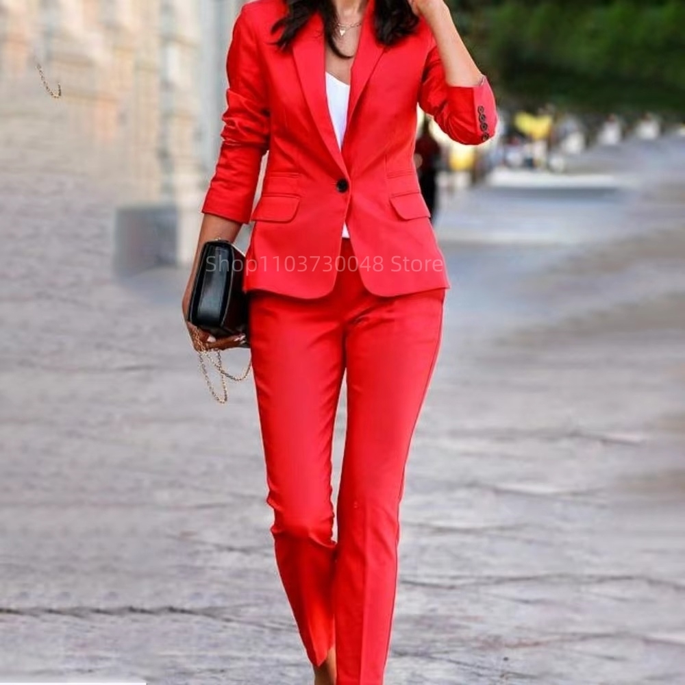 Fashion Office Ladies Blazer a - огляд і ціна Women Formal Wear Blazer Set